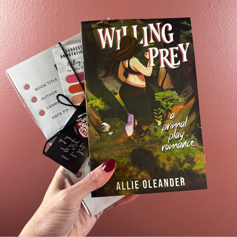 Willing Prey Probably Smut Paperback Edition by Allie Oleander w/ accessories
